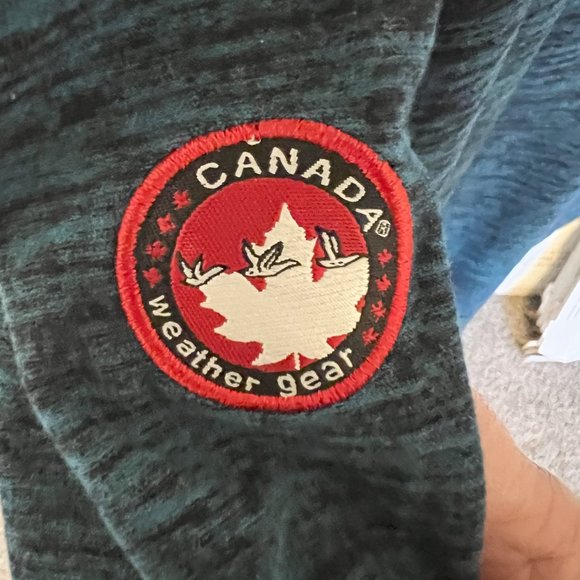 Canada Weather Gear Fleece Mens Large Blue Quarter Zip Pullover 1/4 Zip - Picture 6 of 6